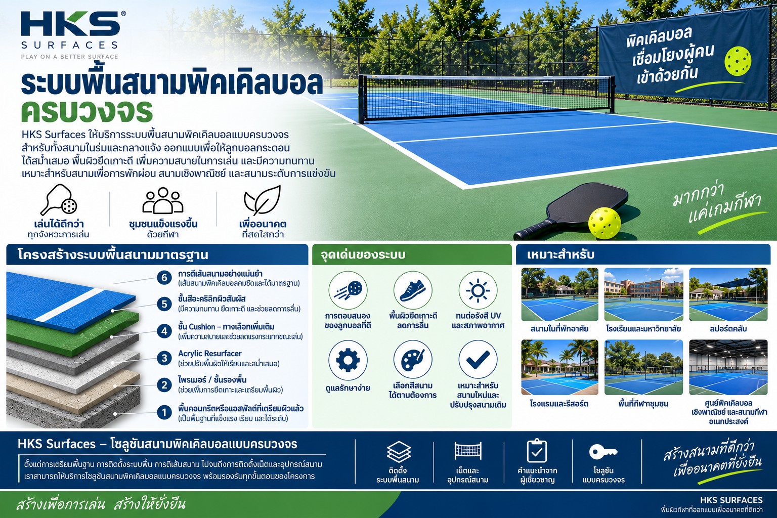 พื้นสนามพิคเคิลบอล